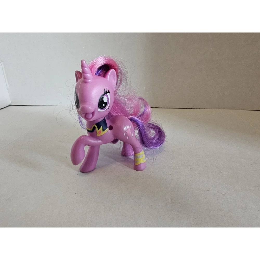 My Little Pony Twilight Sparkle Unicorn Figure Purple Pony Pink Purple Hair ~3